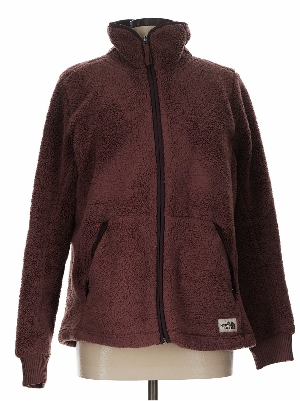 The North Face Women’s Campshire Dusty Plum Sherpa Fleece Jacket - Large